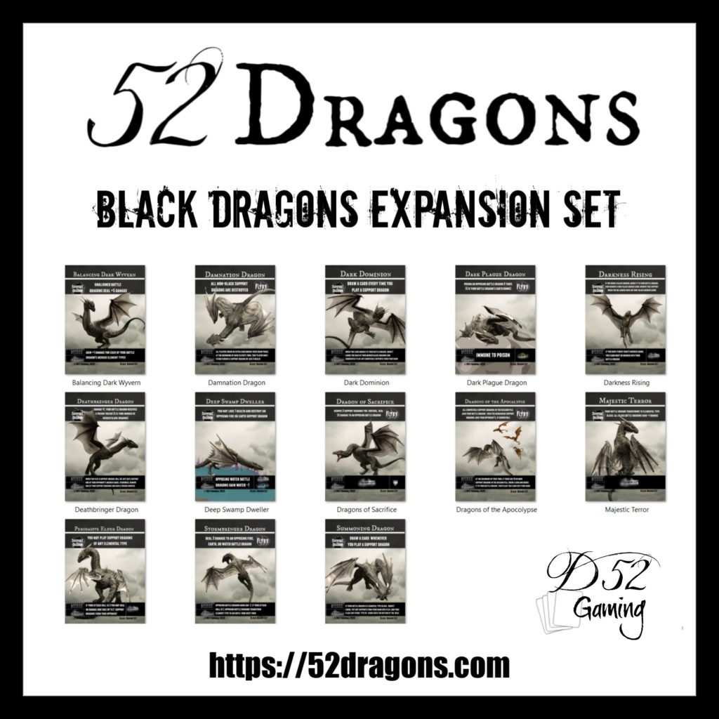 52 Dragons Black Dragons Expansion Set